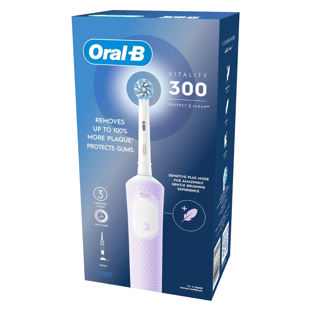 Oral-b Vitality 300 Protect X Clean Rechargeable Toothbrush D103.413.3 Lilac