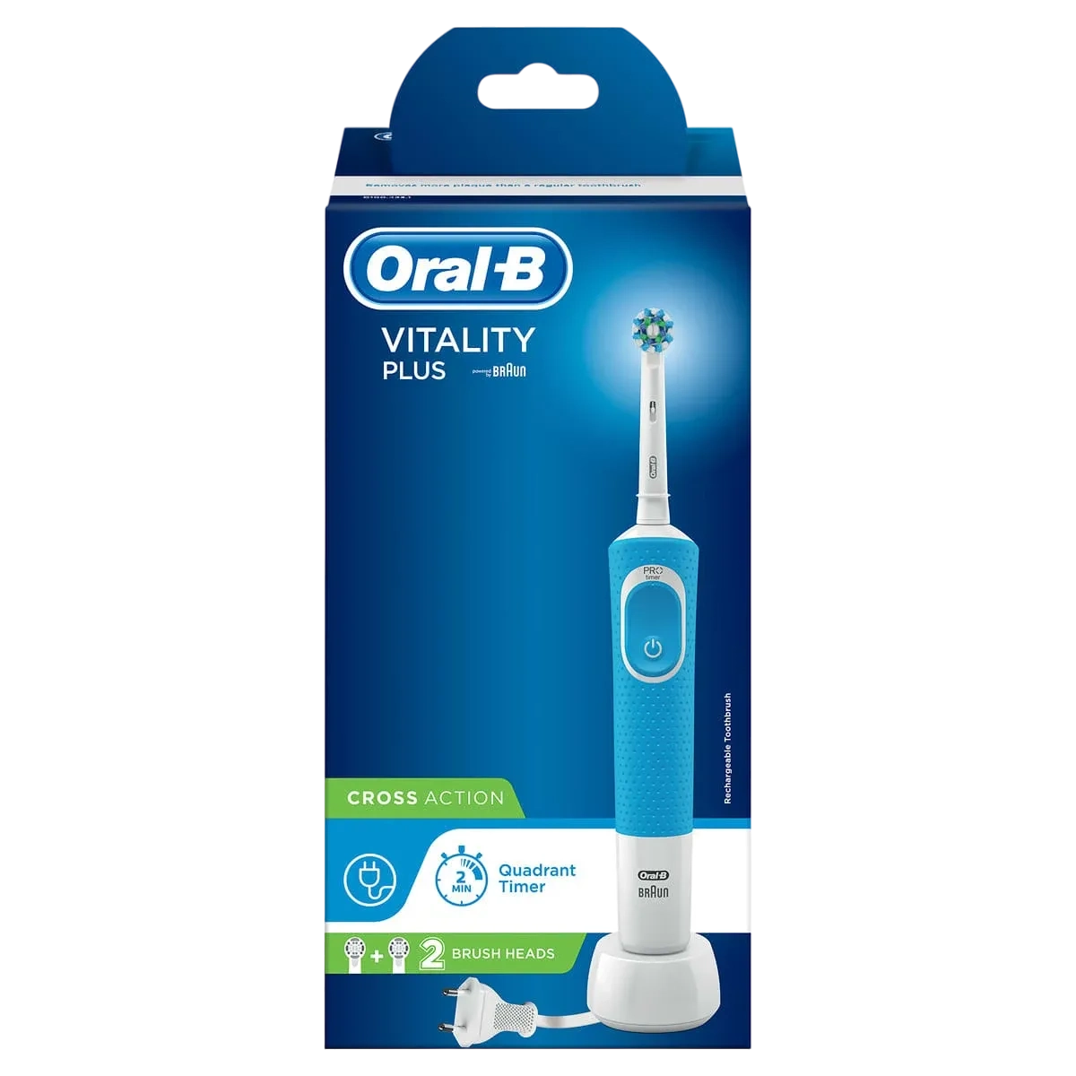 Oral-b Vitality Crossaction Electric Toothbrush 14cm Blue