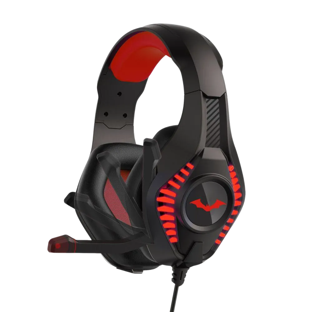 Otl Prog5 Dc Comics The Batman Kids' Wired G Headphones With Changing Led Light Otl-dc1029