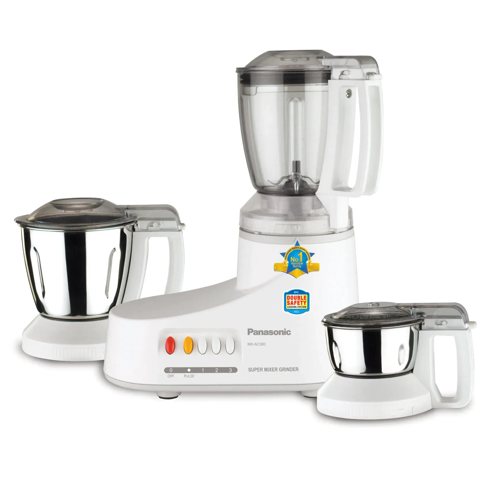 Panasonic Mixer Grinder With 3 Jars 550W MXAC300