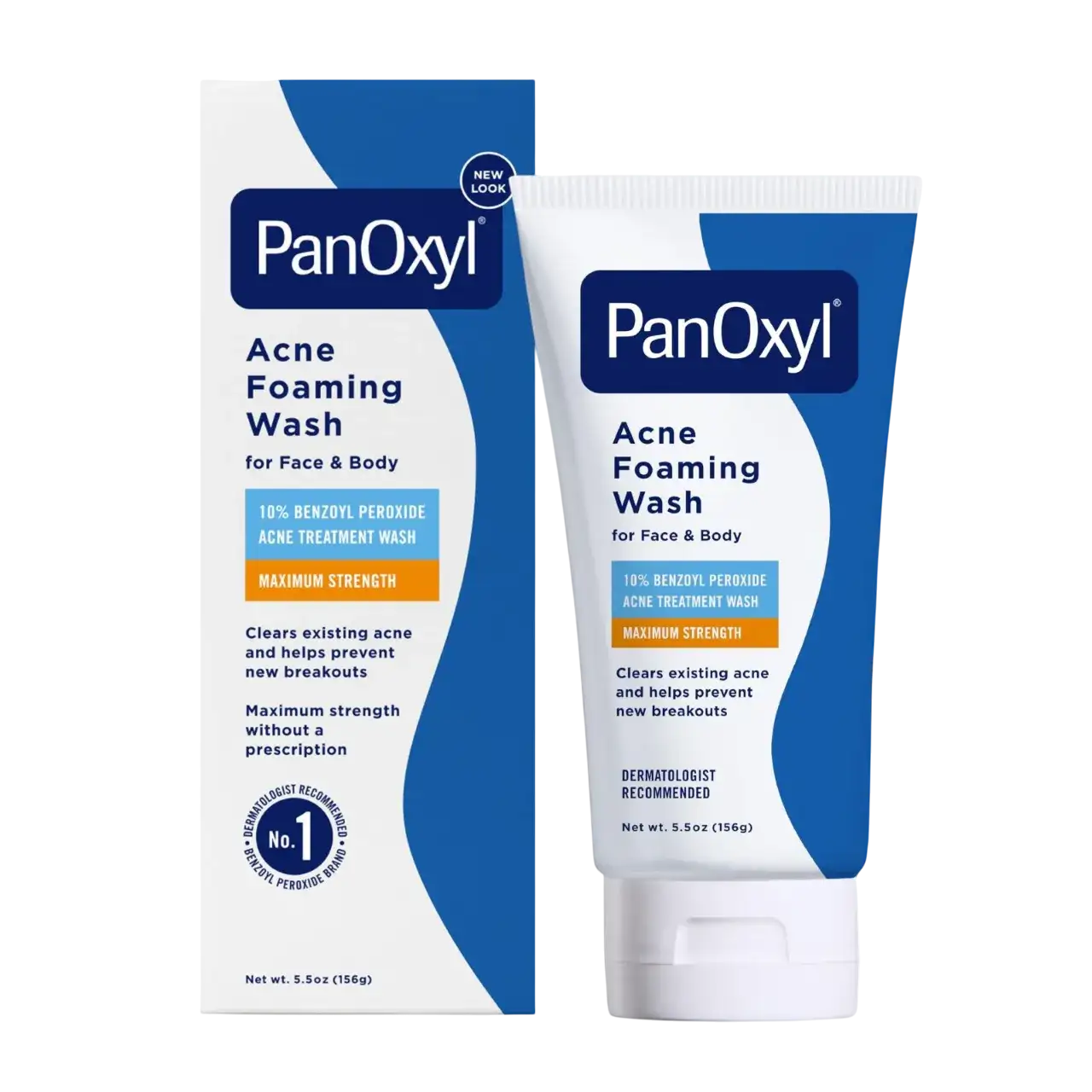 PanOxyl Acne Foaming Wash Benzoyl Peroxide 10% Maximum Strength Antimicrobial 5.5 Oz