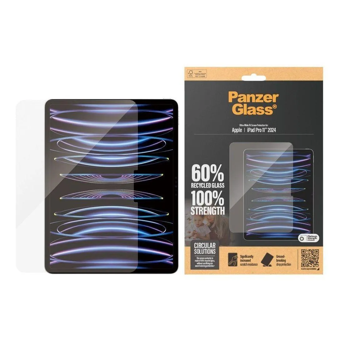 Panzerglass Screen Protector Ultra-wide Fit For Ipad Pro 11 2024 Pnz2831