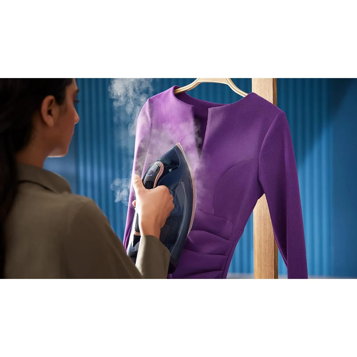Philips Azur 8000 Series Steam Iron 3000W, Dark Blue, Dst8050-26
