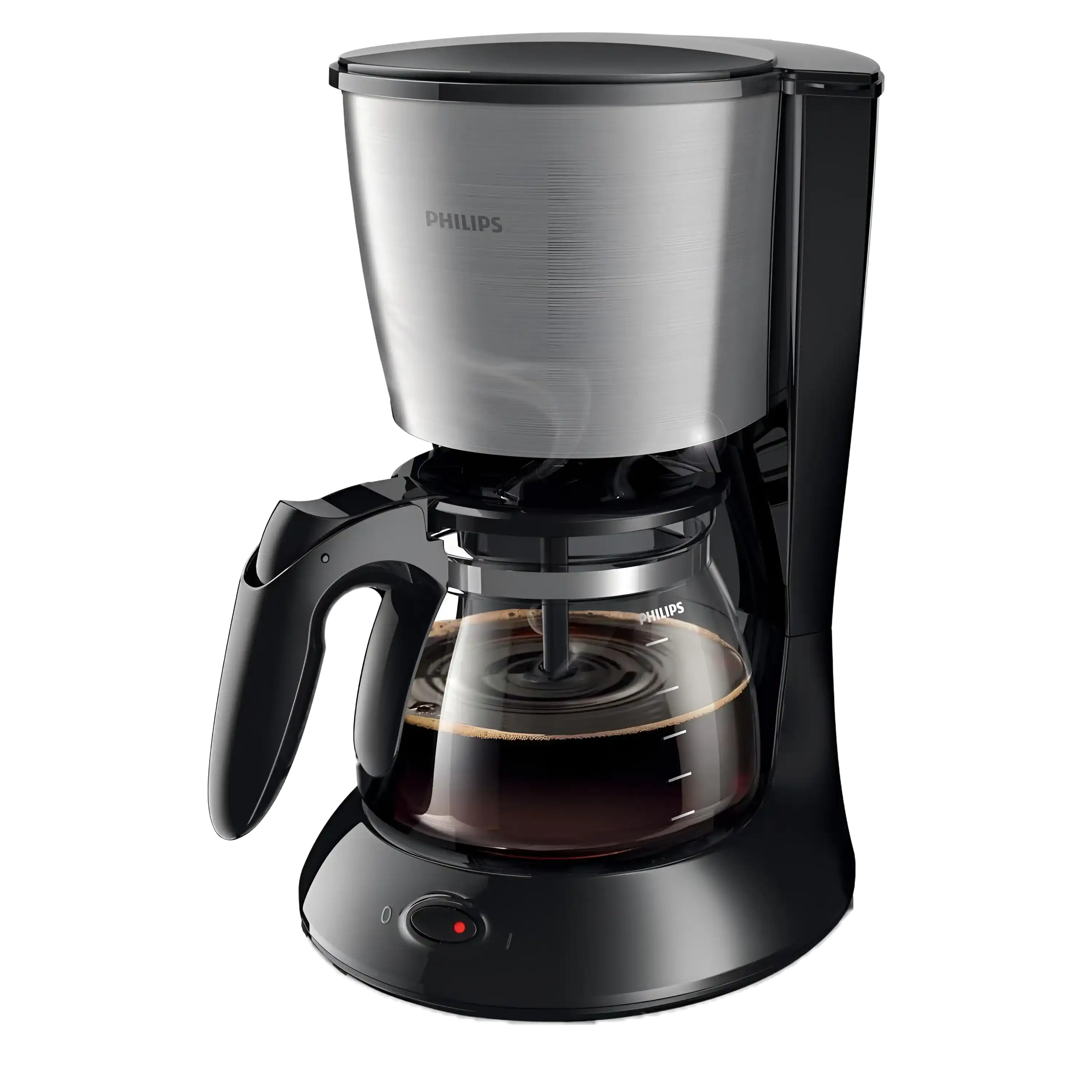 Philips Daily Collection Drip Coffee Maker 1.2L 15Cups Black, Stainless Steel, HD7462