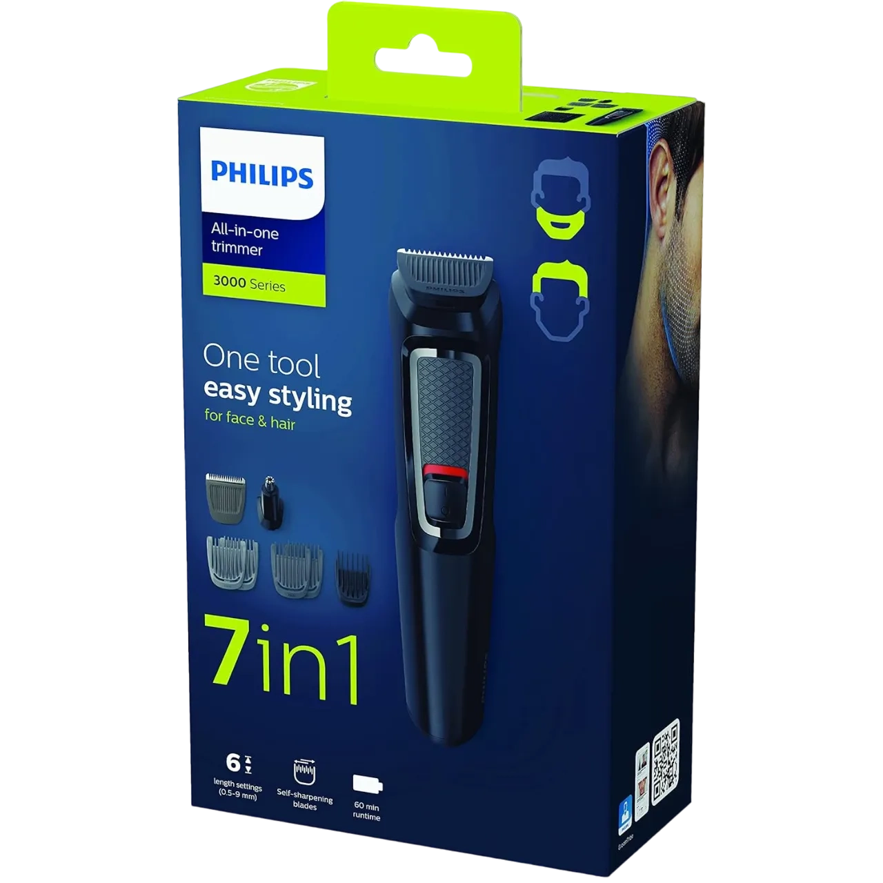 Philips Mg372033, Series 3000 7-In-1 Multigroom, Black