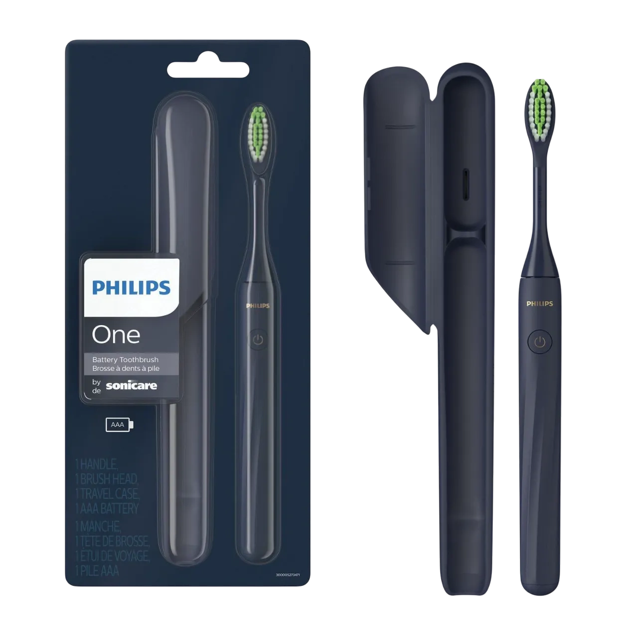 Philips One By Sonicare Battery Toothbrush Midnight, Hy1100/04