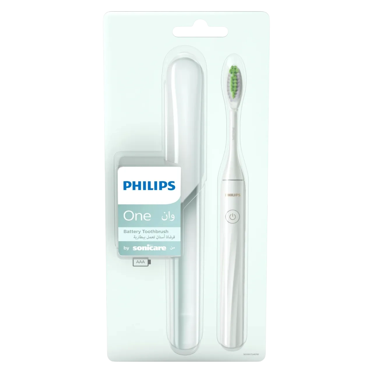 Philips One Sonicare Battery Toothbrush With Case Hy1100/03 Mint Blue