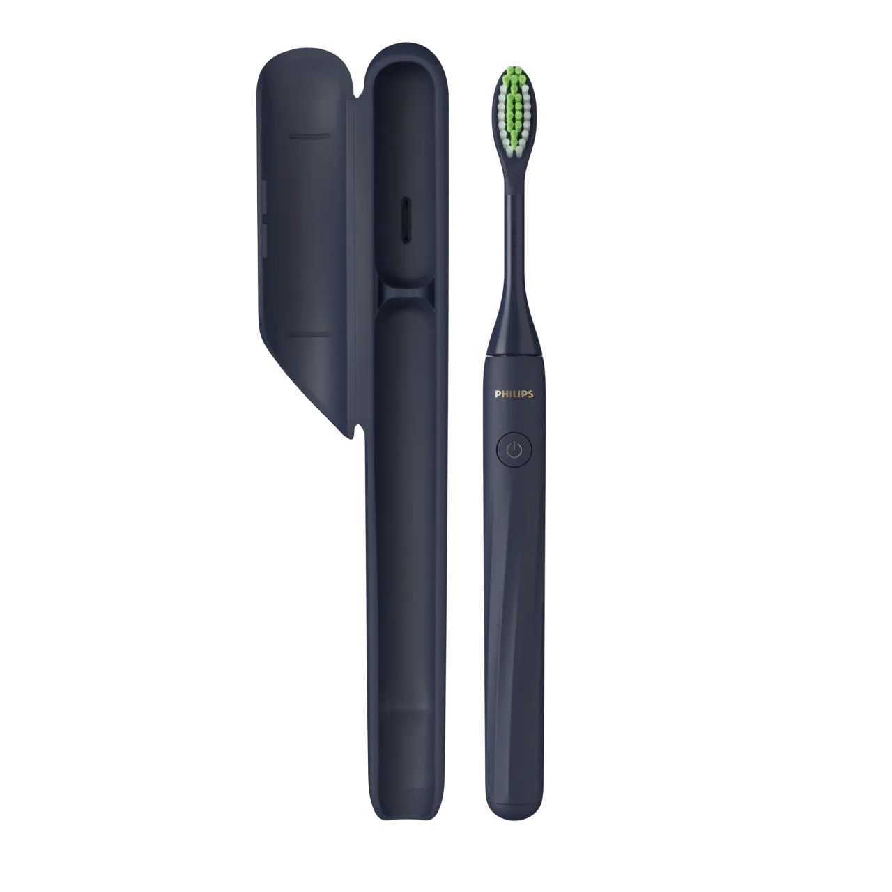 Philips One Sonicare Battery Toothbrush With Case Hy1100/04 Midnight Blue
