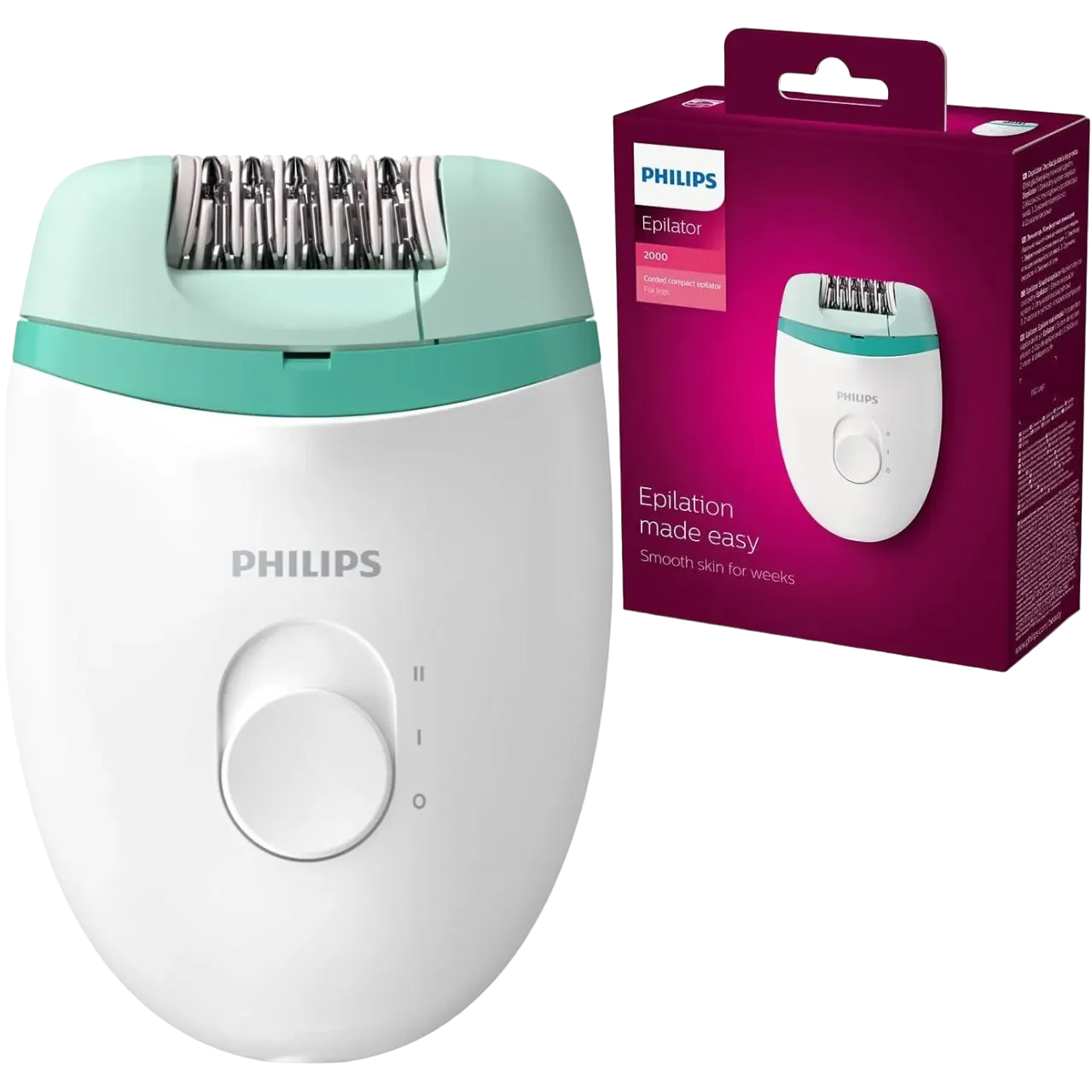 Philips Satinelle Essential Corded Compact Epilator Bre224/00