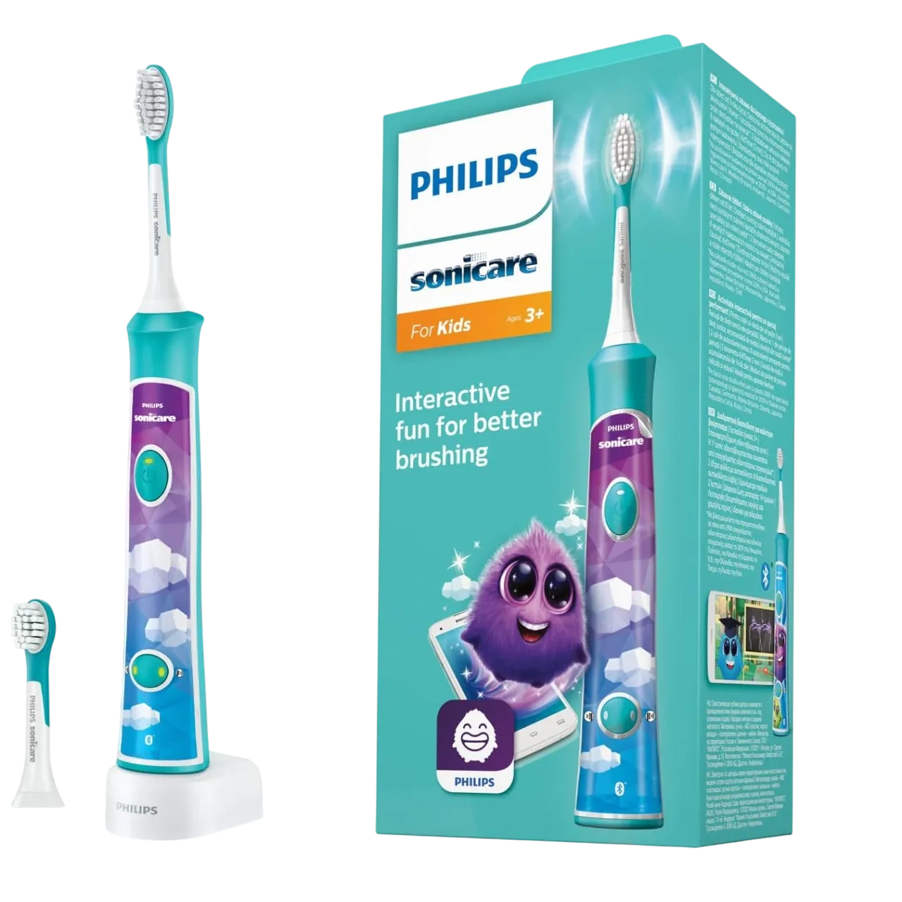 Philips Sonicare Interactive Electric Toothbrush Blue/white/purple