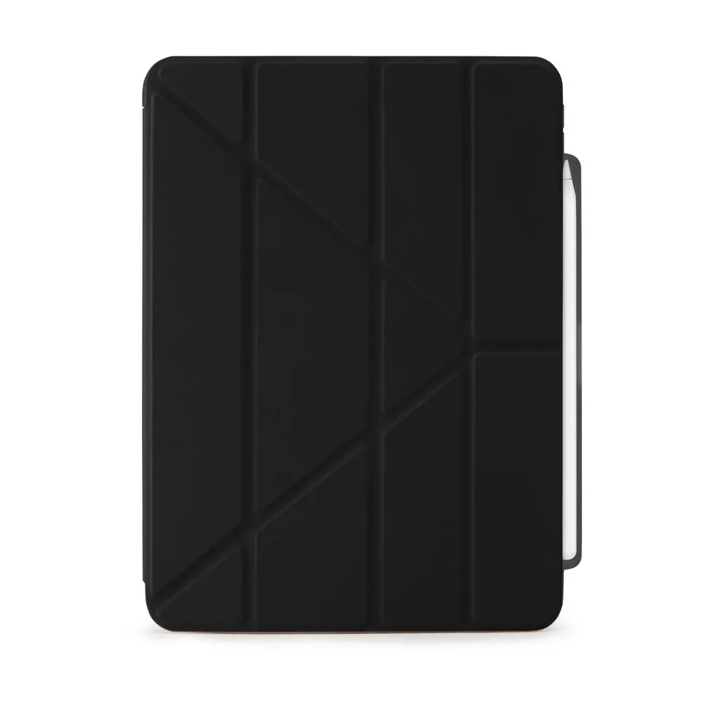Pipetto Ipad Air 11 Origami Folio Smart Case No.3 With Pencil Case Black P053-49-ad