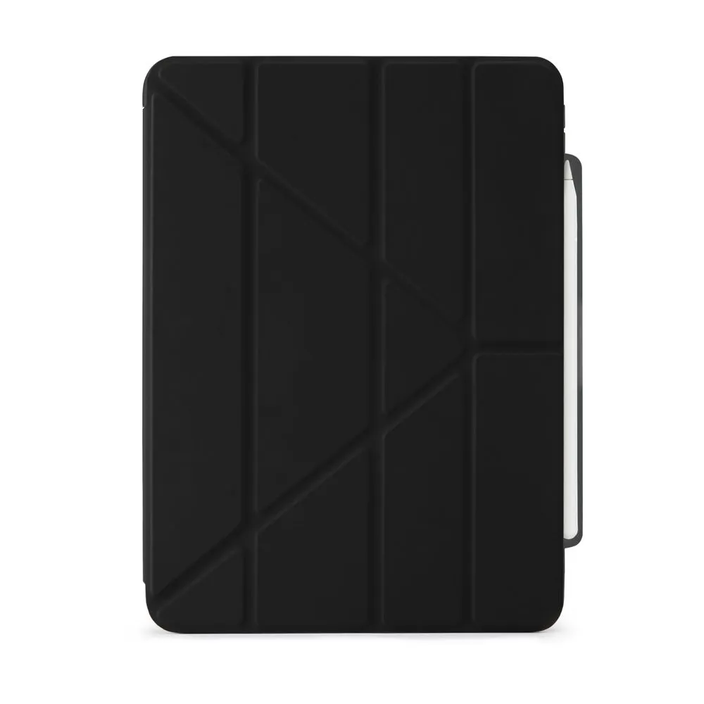 Pipetto Ipad Air 13 2024 Origami Folio Smart Case No.3 With Pencil Case Black P053-49-ae