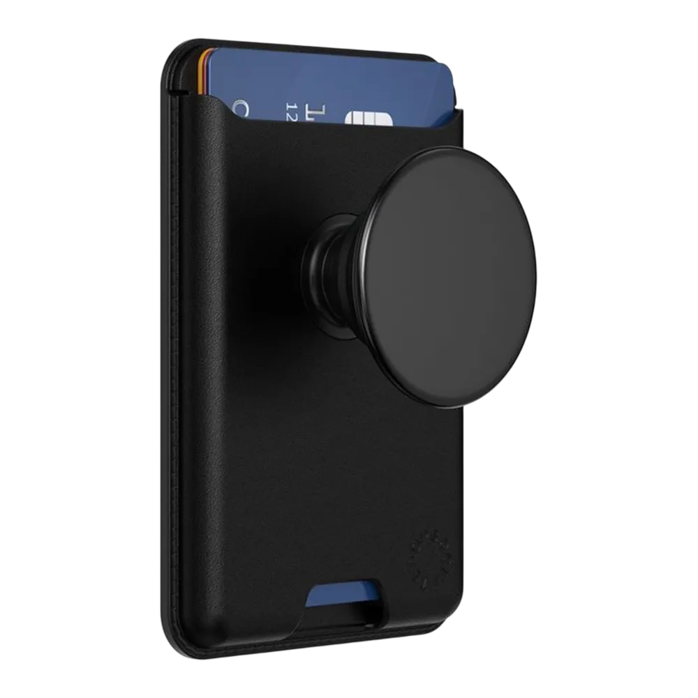 Popsockets Leather Magsafe Popwallet Plus Grip Black Ps-806958