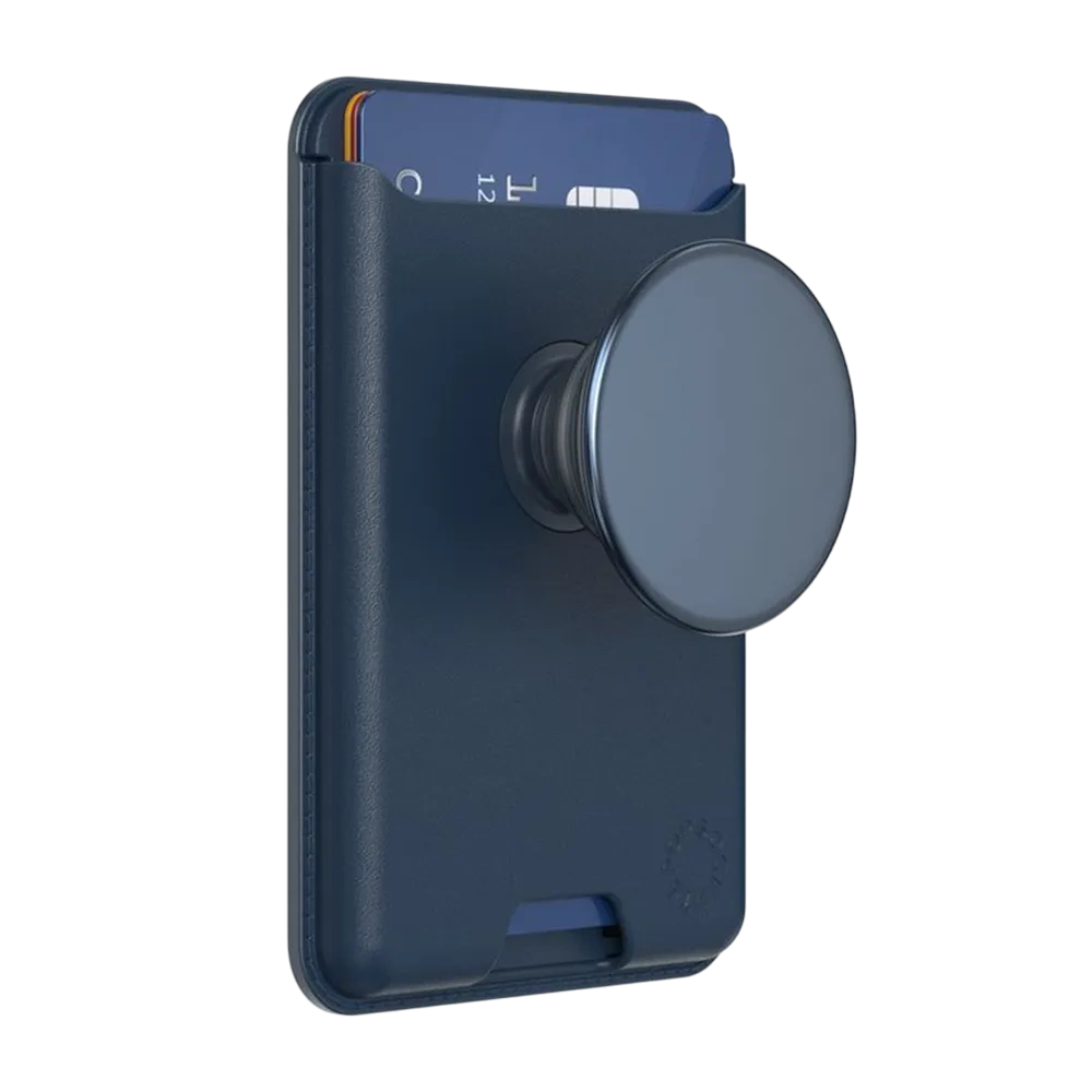 Popsockets Leather Magsafe Popwallet Plus Grip Navy Ps-808992