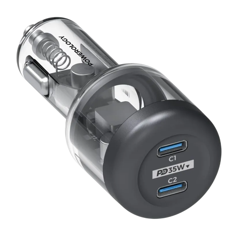 Powerology Ultra-quick Crystalline Series Car Charger Pccsr011