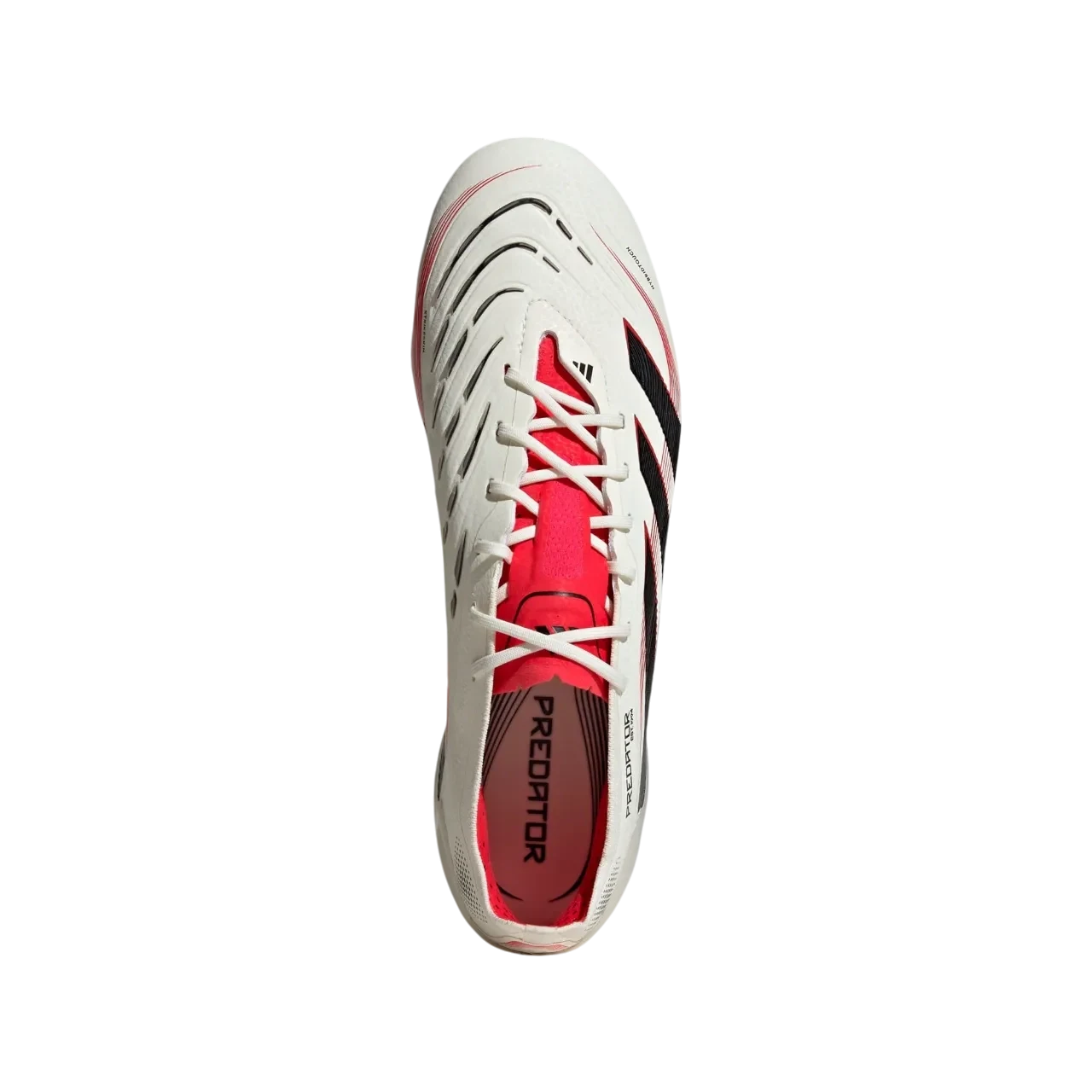 Adidas Predator Elite Firm Ground Boots Off White / Core Black / Pure Ruby Size 40