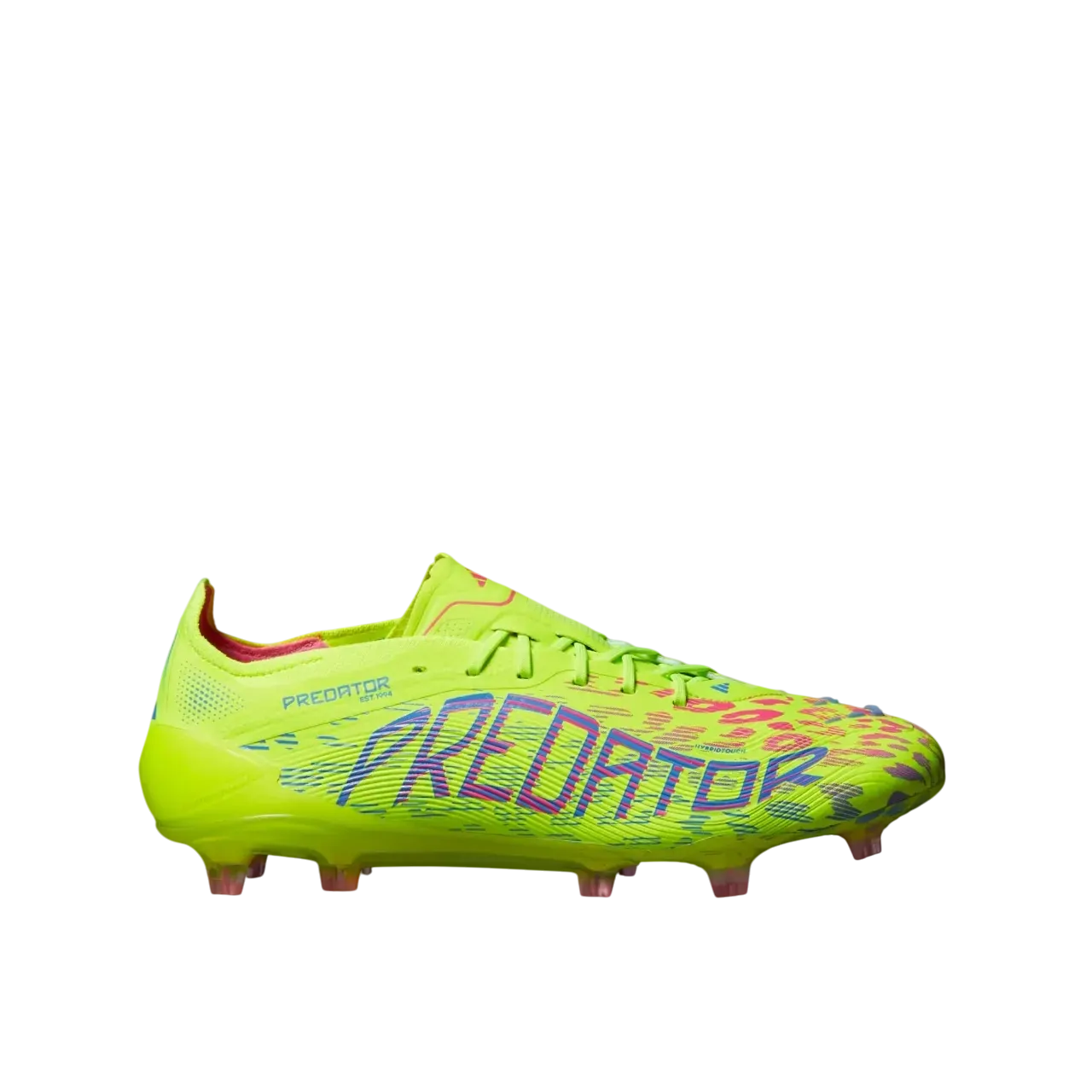 Adidas Predator Elite Firm Ground Boots Lucid Lemon / Lucid Pink / Blue Fusion Size 40