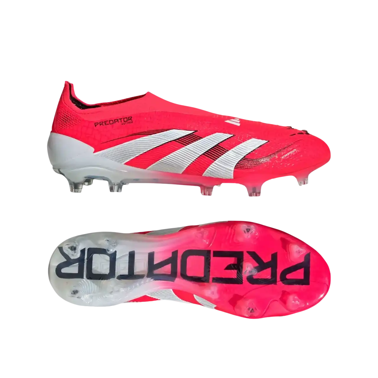 Adidas Predator Elite Firm Ground Boots Lucid Red / Cloud White / Core Black Size 40 2/3