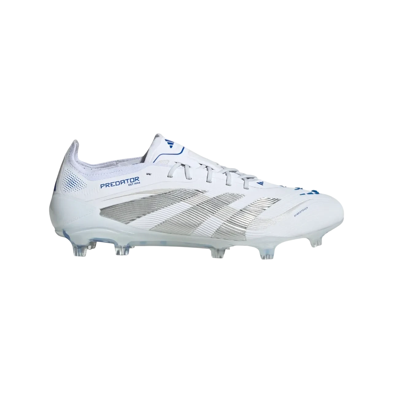 Adidas Predator Elite Firm Ground Boots Cloud White / Silver Metallic / Bright Royal Size 40