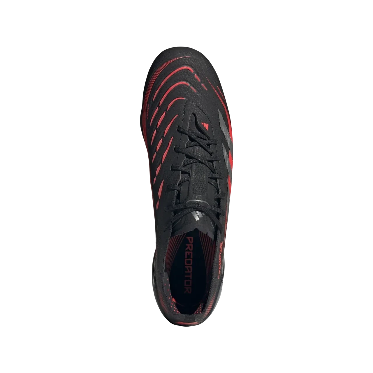 Adidas Predator Elite Firm Ground Boots Core Black / Grey Four / Lucid Red Size 40