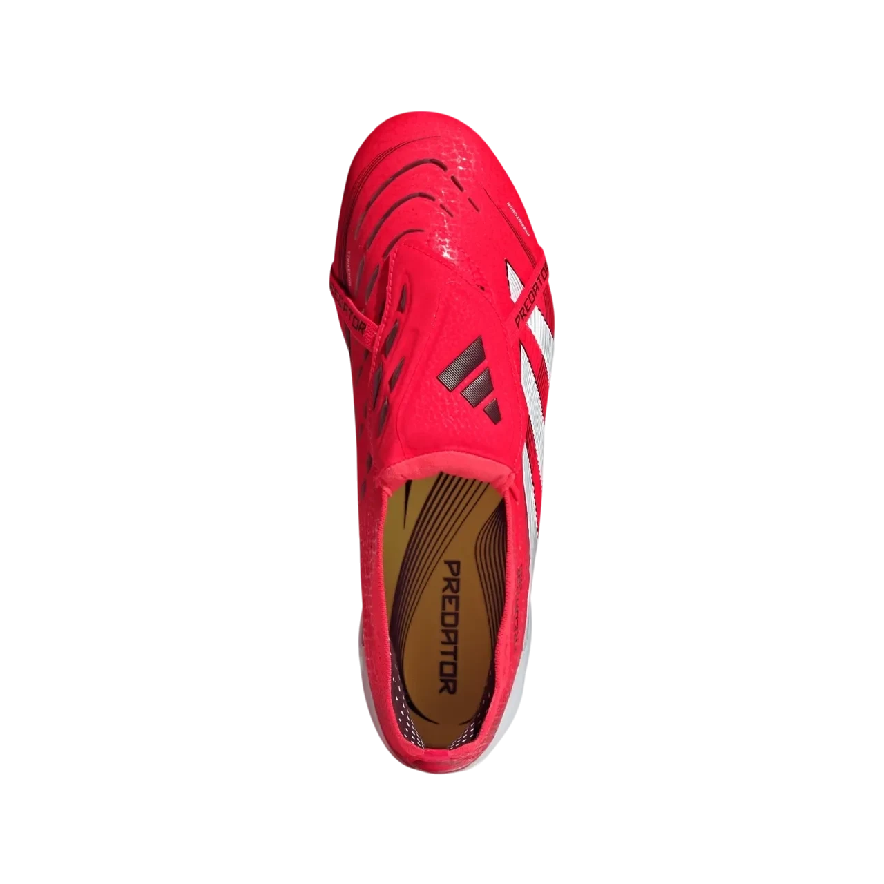 Adidas Predator Elite Fold-over Tongue Firm Ground Boots Lucid Red / Cloud White / Core Black Size 36