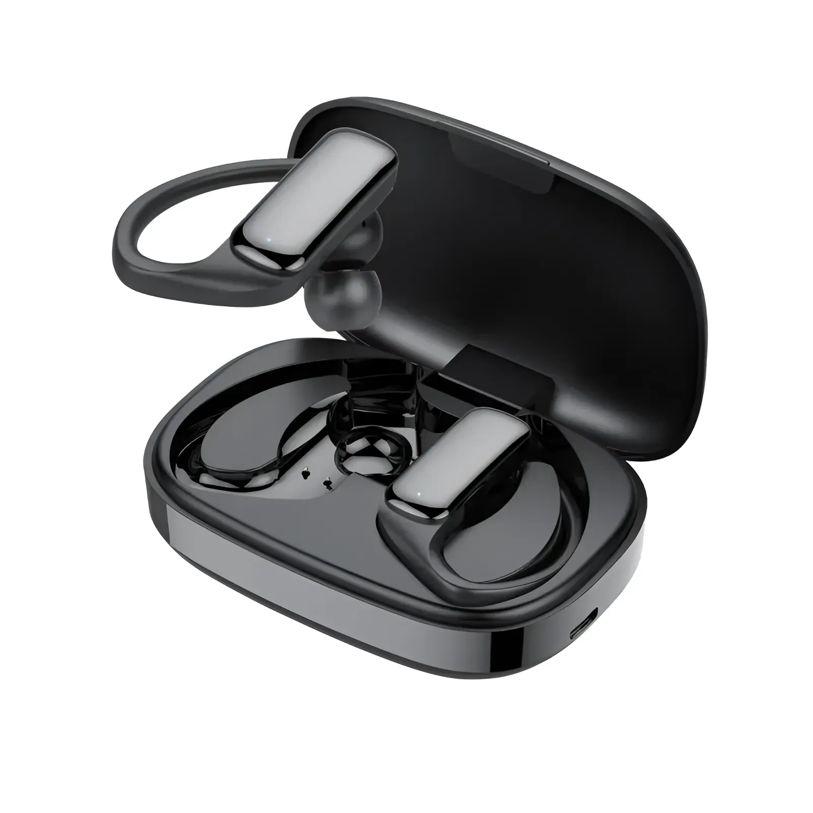 Promate True Wireless Earbuds, V5.3 Enc With Noise Cancelling Epic Black