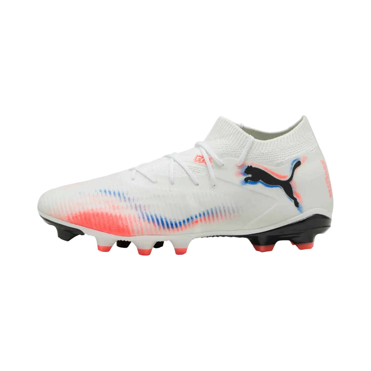 Puma Future 8 Match Fg/ag Football Boots Unisex White-black-glowing Red Size 39