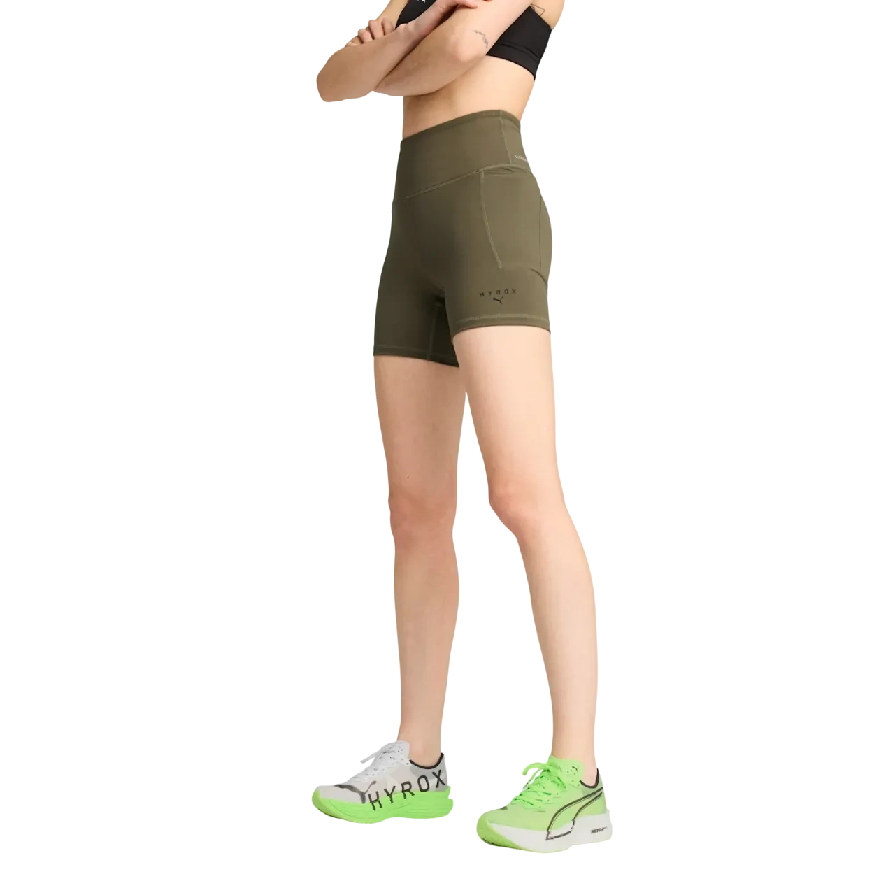 Puma Women X Hyrox Cloudspun 3" Short Tights 526905_81 Size L