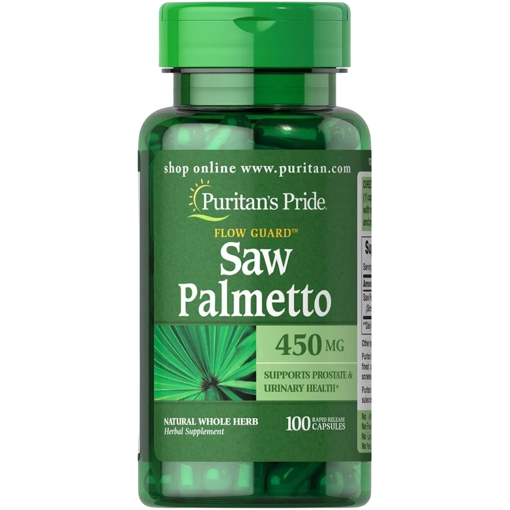 Puritans Pride Saw Palmetto 450mg 100 Capsules