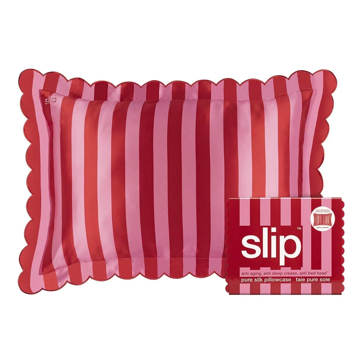 Slip Queen Pillowcase Scalloped Sunshade