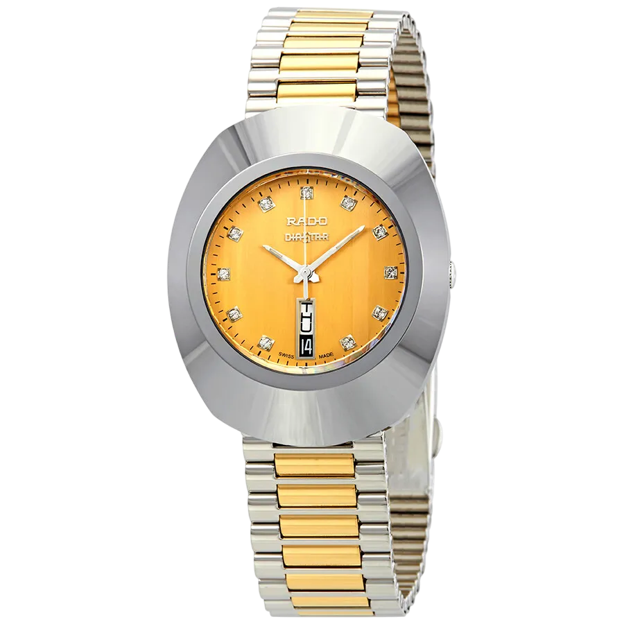 Rado Original Yellow Gold Dial Two-tone Ladies Watch R12305304