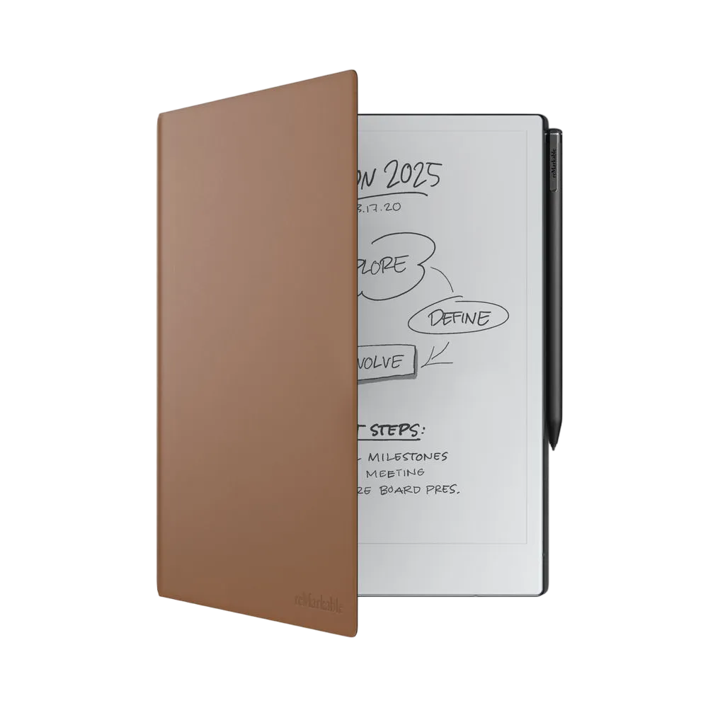 Remarkable Book Folio Premium Leather Brown Rm313