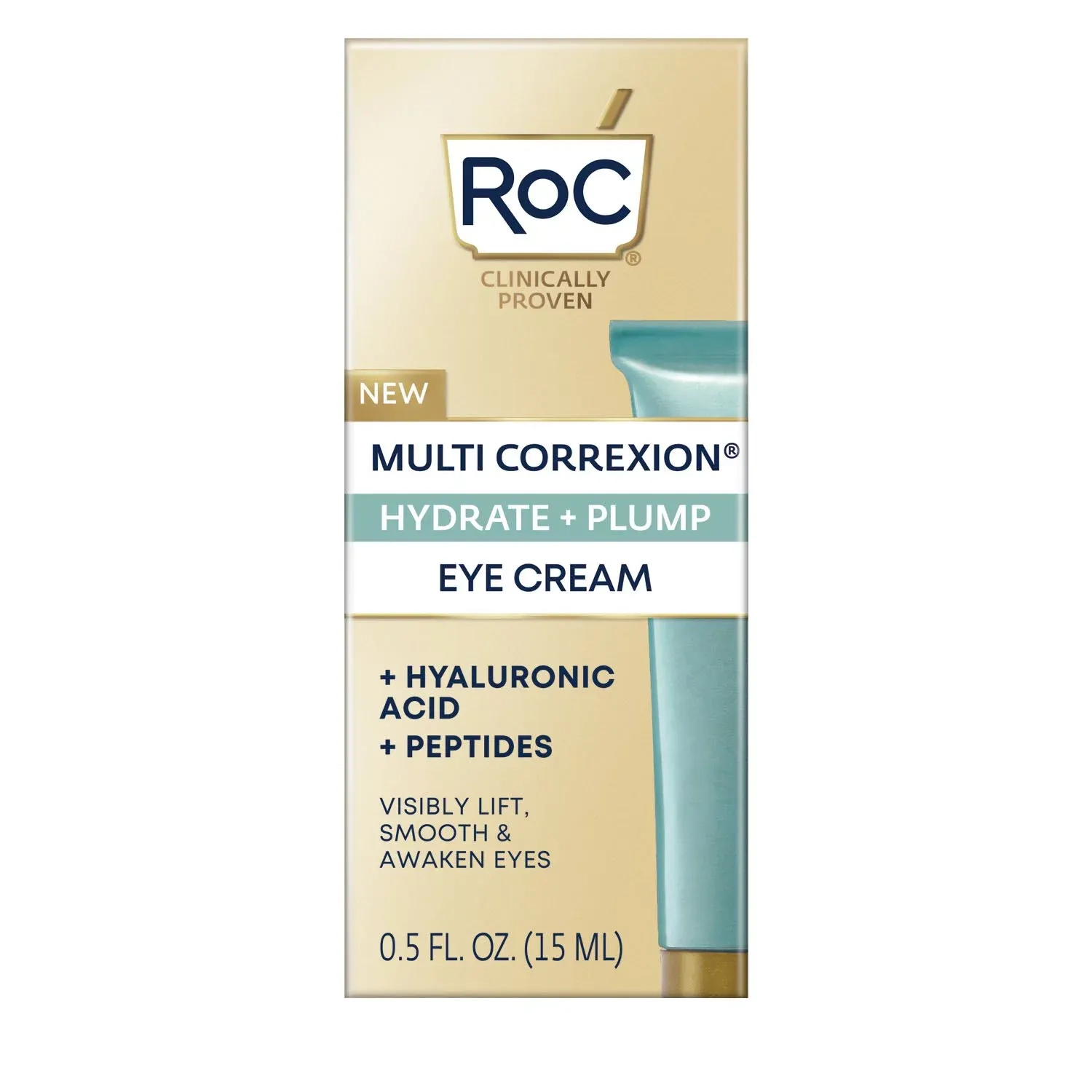 Roc Multi Correxion Hydrate + Plump Eye Cream 3-In-1 Lift And Firm The Eye Contour With Hyaluronic Acid 15Ml