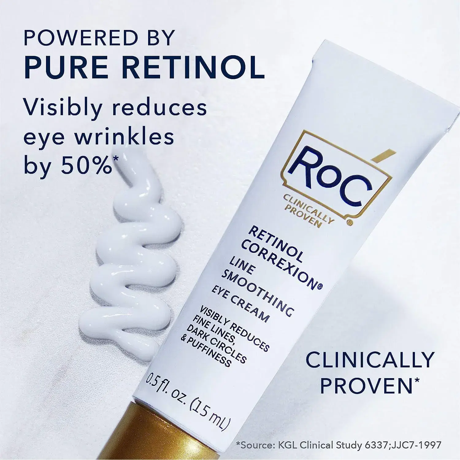 Roc Retinol Correxion Anti-Aging Eye Cream Treatment For Wrinkles,Crows Feet,Dark Circles,And Puffiness.5 Fl. Oz
