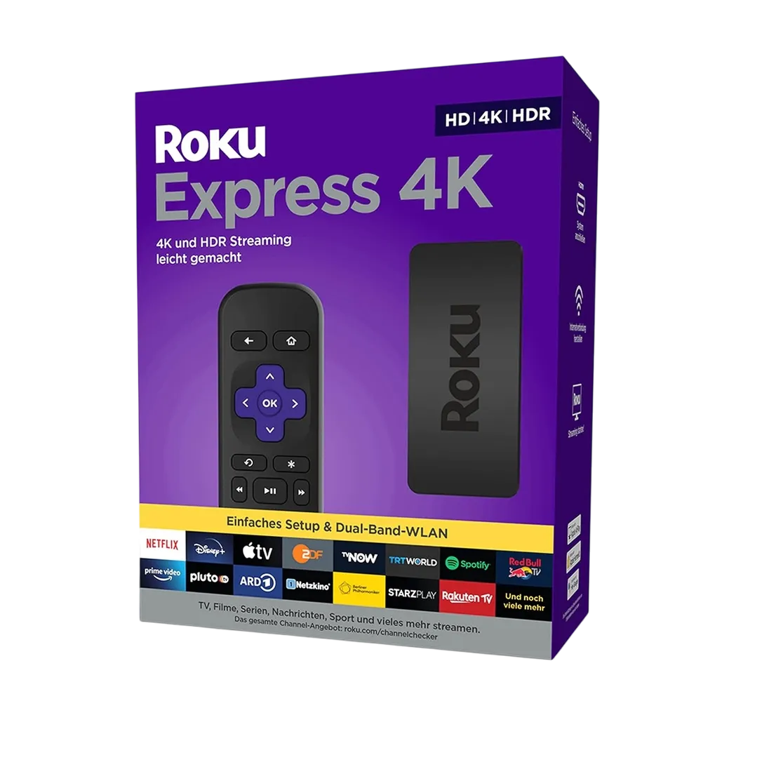 Roku Express Hd Brillant 4k Picture & Vivid Hdr Colour Streaming Media Player 3940eu2