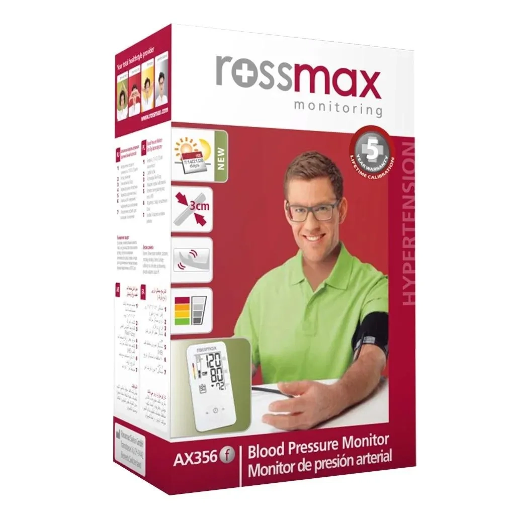 Rossmax Ax356 Slim Type Automatic Blood Pressure Monitor