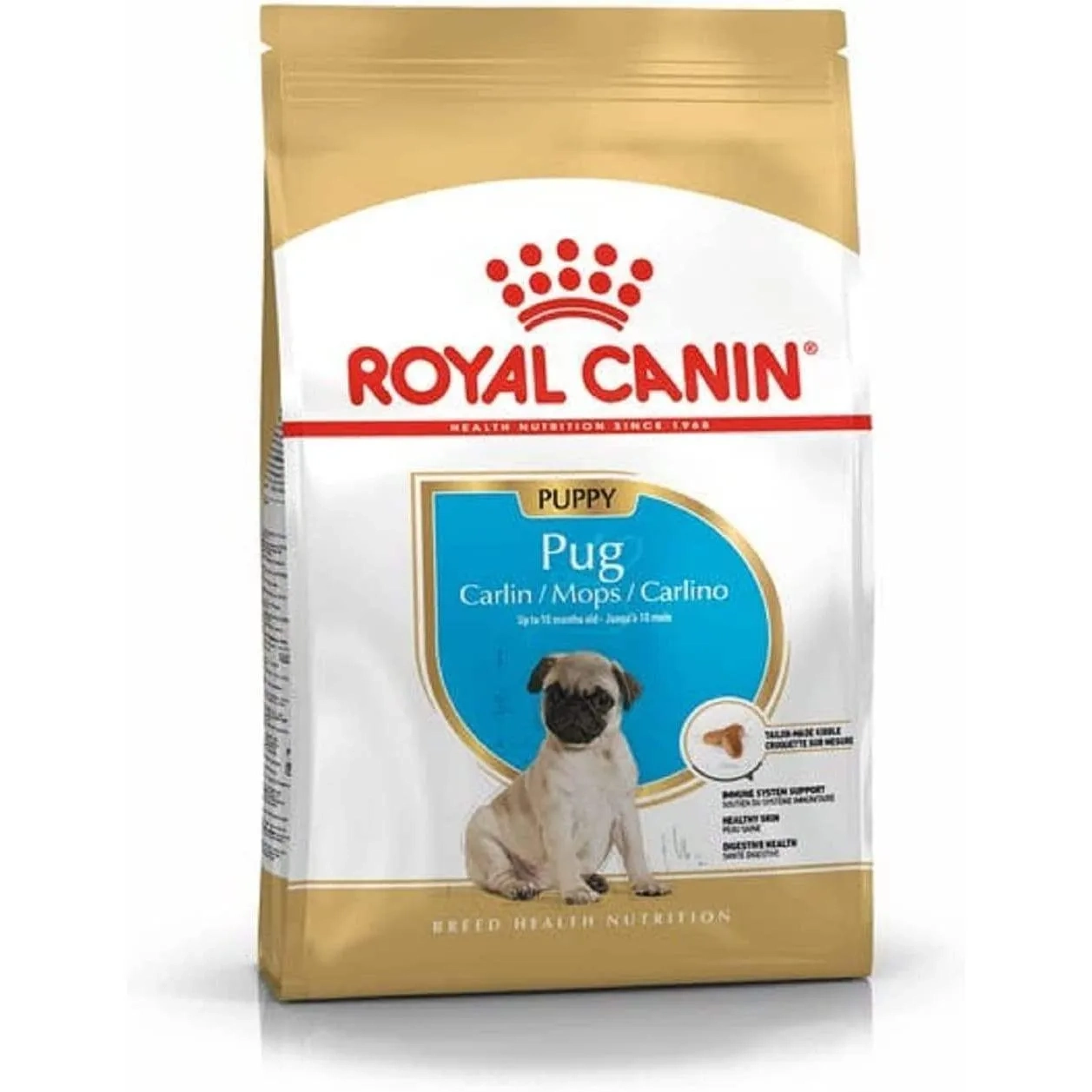 Royal Canin Bhn Pug Puppy 1.5 Kg Breed Health Nutrition Dog Food, Multicolor, Pug Puppy Dog Food
