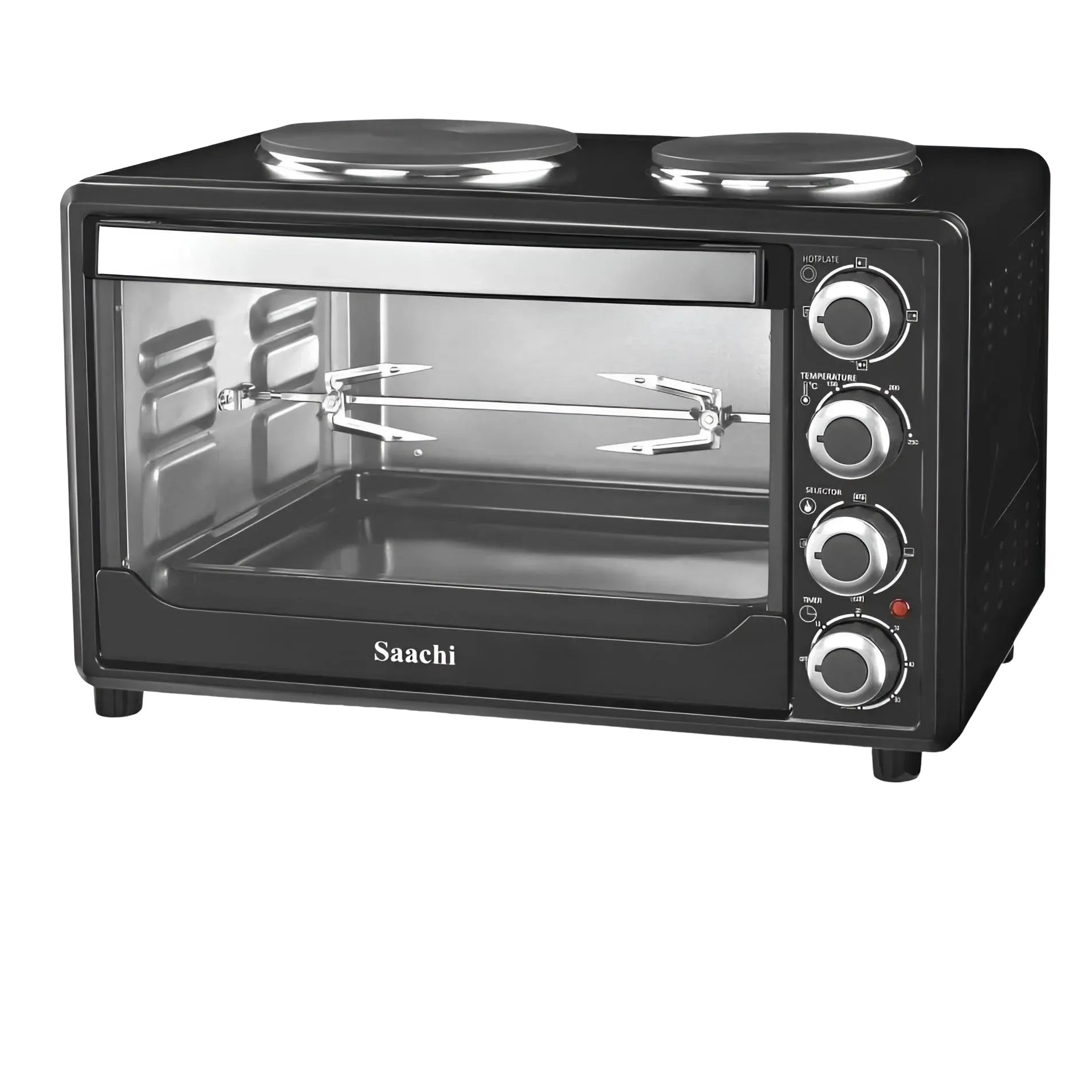 Saachi 30 Liter Electric Oven with 2 Hotplates - NL-OH-1928HPG