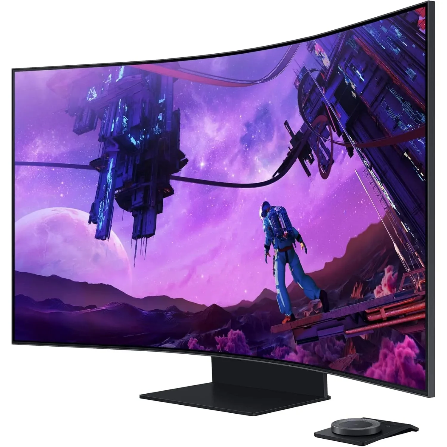 Samsung 55" Curved 4k Uhd Gaming Monitor With 1000r Curvature Ls55bg970nmxue
