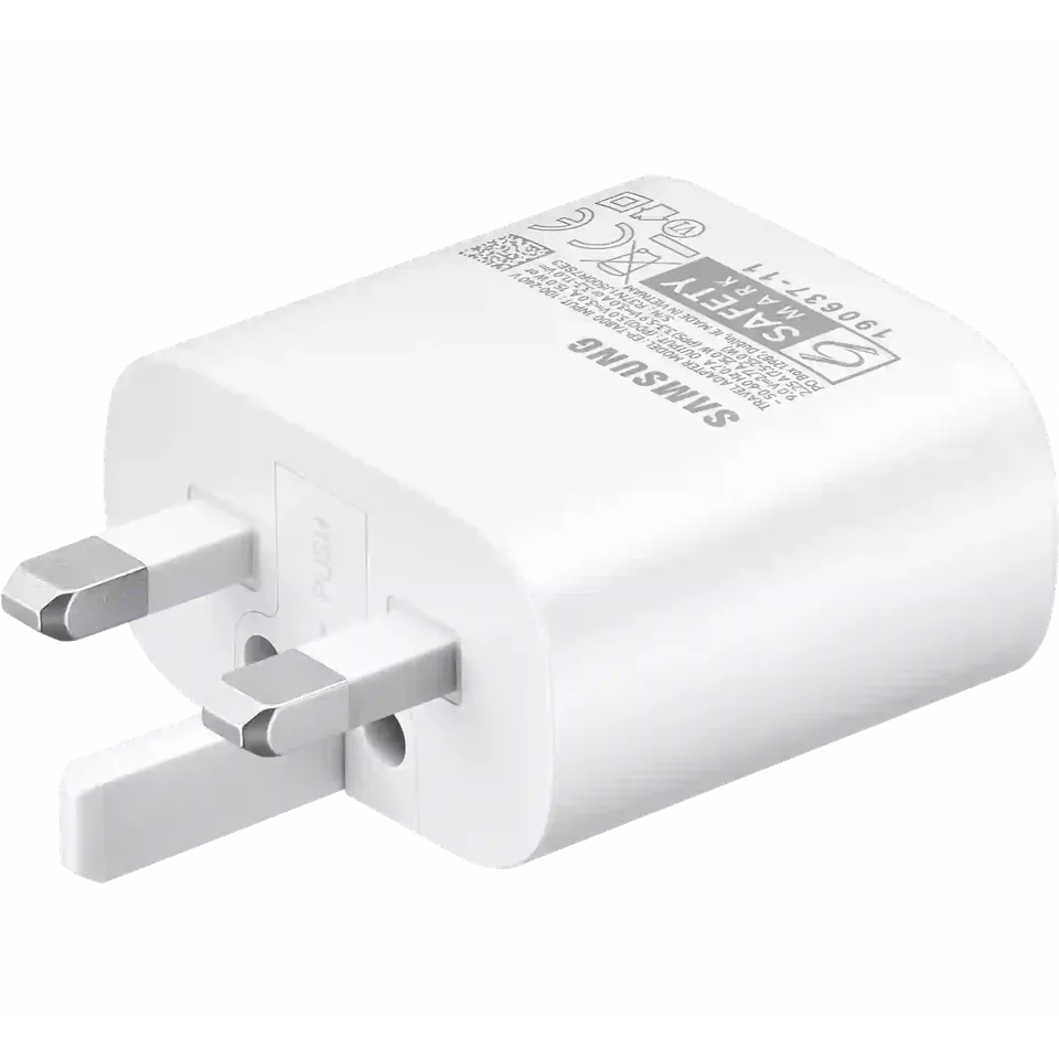 Samsung Adapter 25w 3 Pin Without Cable White