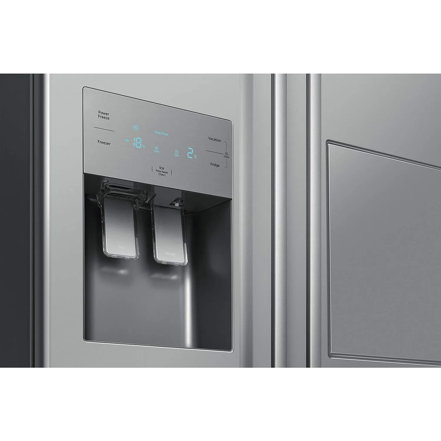 Samsung Side by Side Refrigerator 501L Net Capacity RS50N3913SA/EU