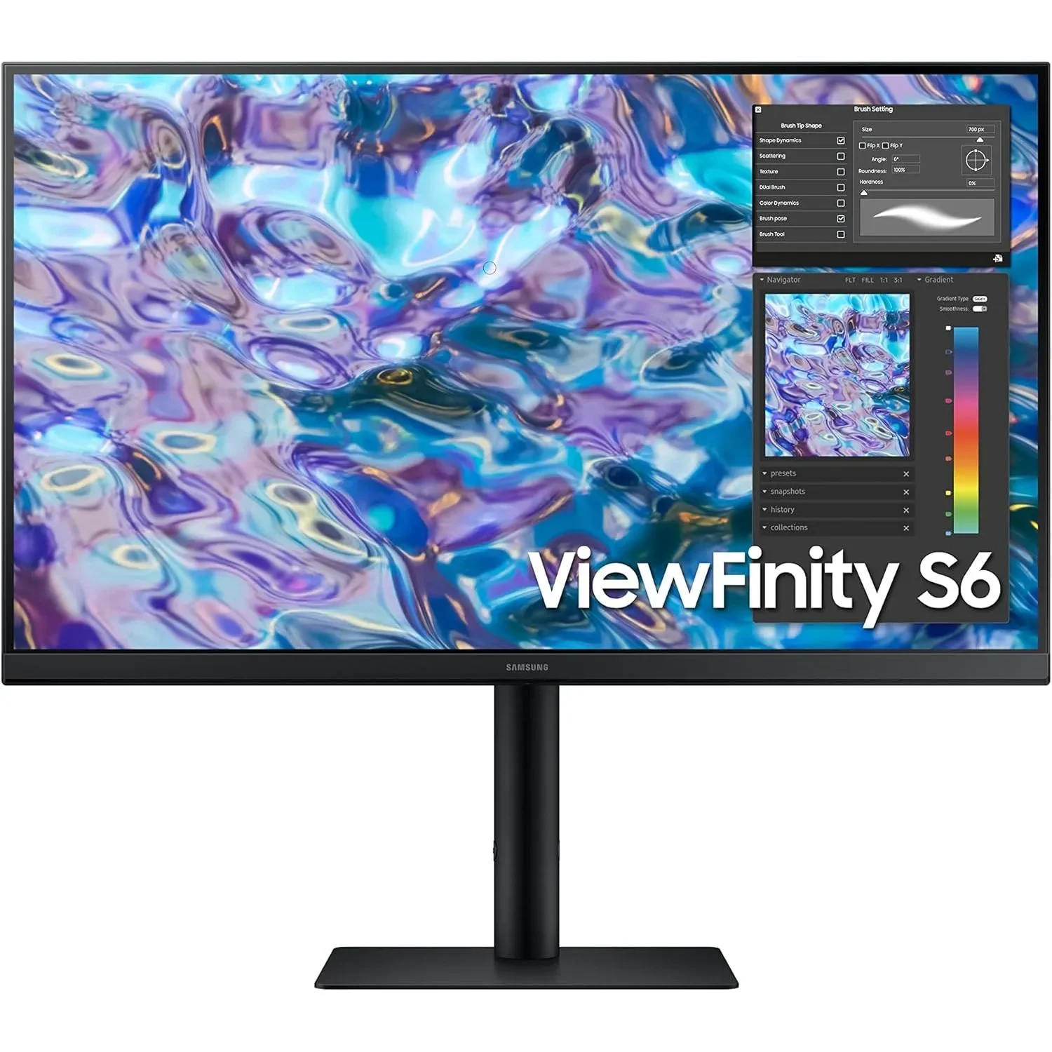 Samsung S61b Series 27-inch Qhd, 2560x1440, Computer Monitor, 75hz, Height Adjustable Stand Ls27b610eqnxza, Black