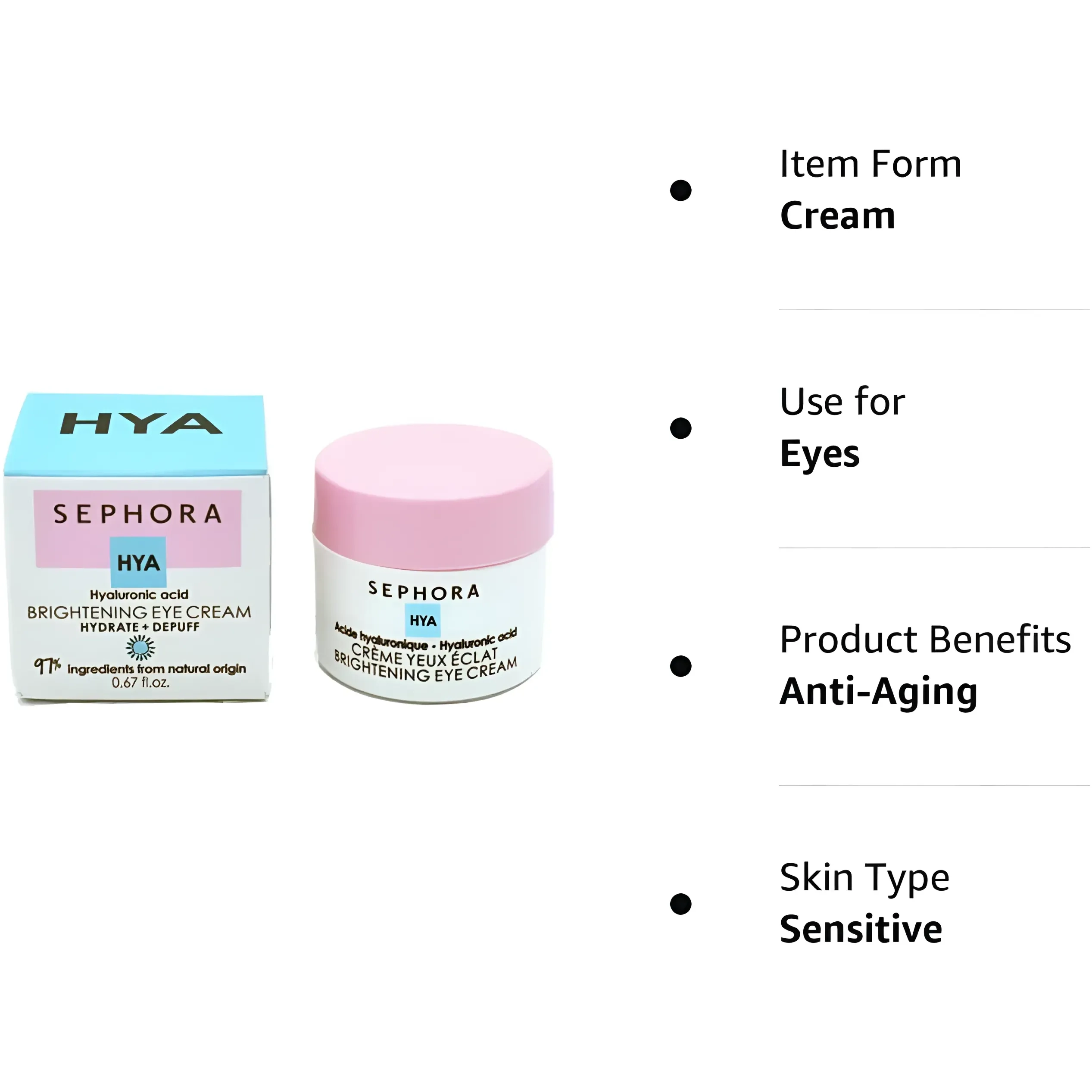 Sephora Collection Brightening Gel Eye Cream With Hyaluronic Acid