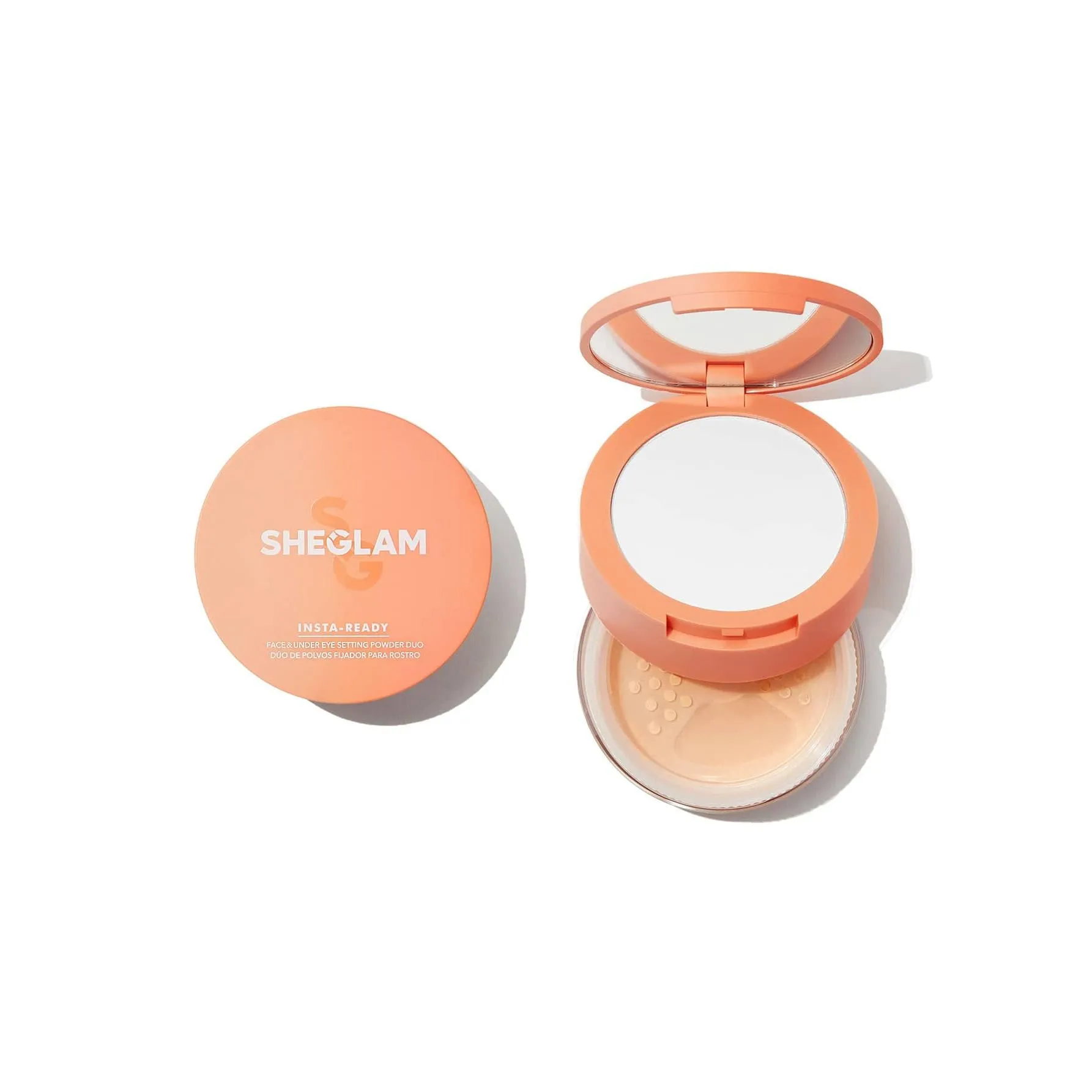 Sheglam Insta-ready Face & Under Eye Setting Powder Duo-natural Linen