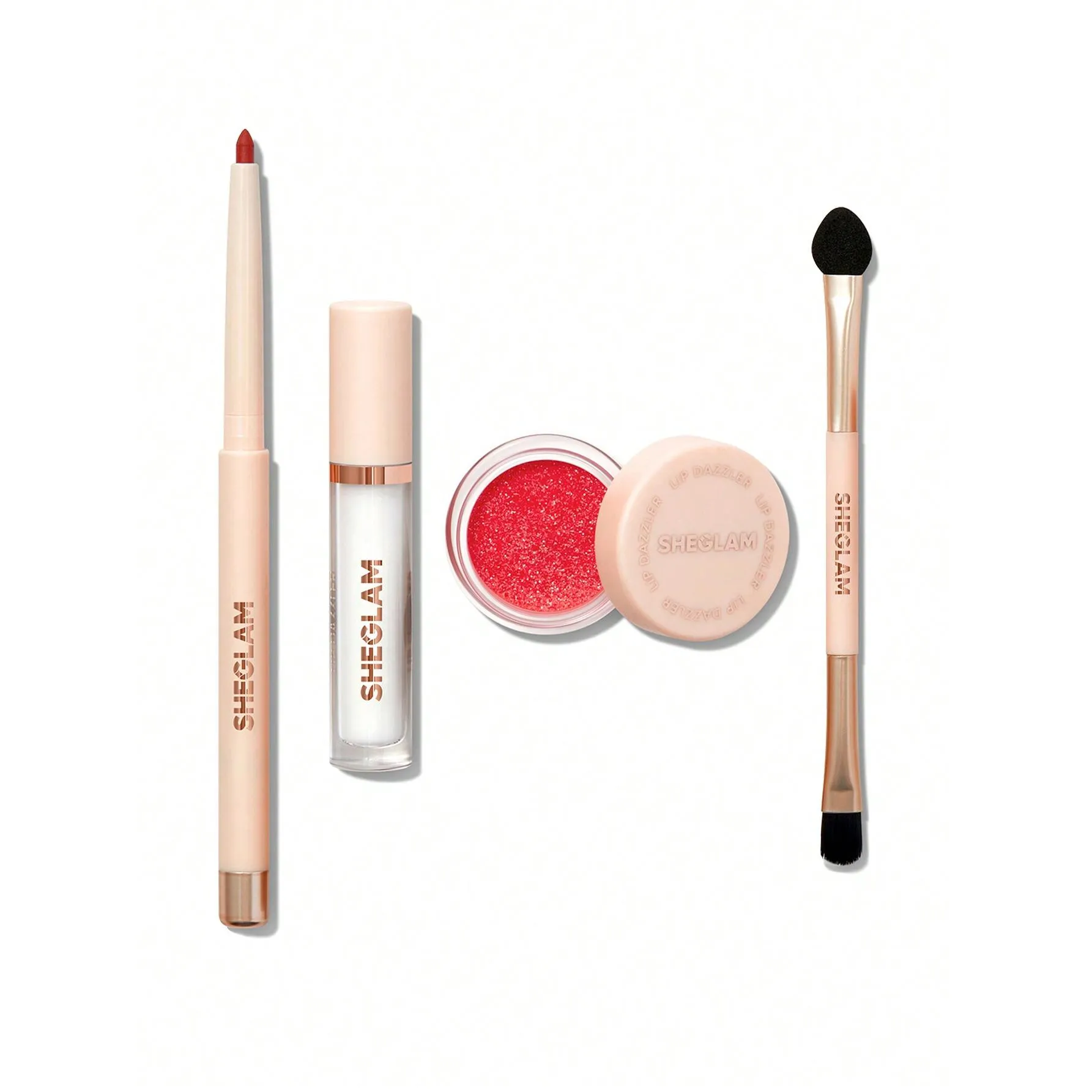 Sheglam Lip Dazzler Glitter Kit-red Carpet