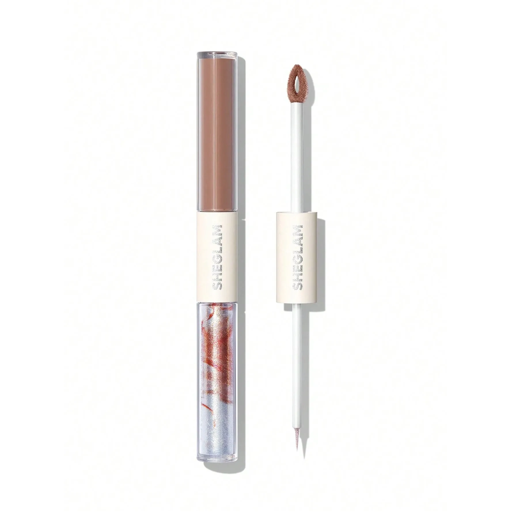 Sheglam Silk & Sparkle Double Ended Liquid Eyeshadow Taupe