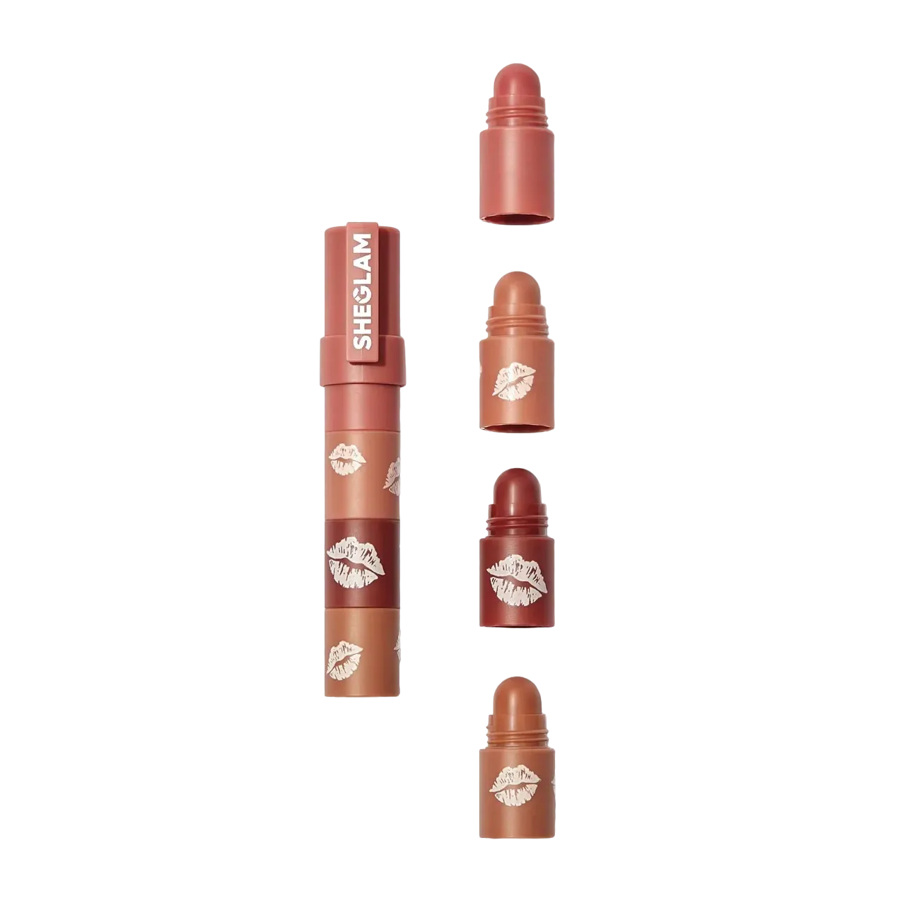 Sheglam Mega Lip Stacks-Nude-Bare Stack