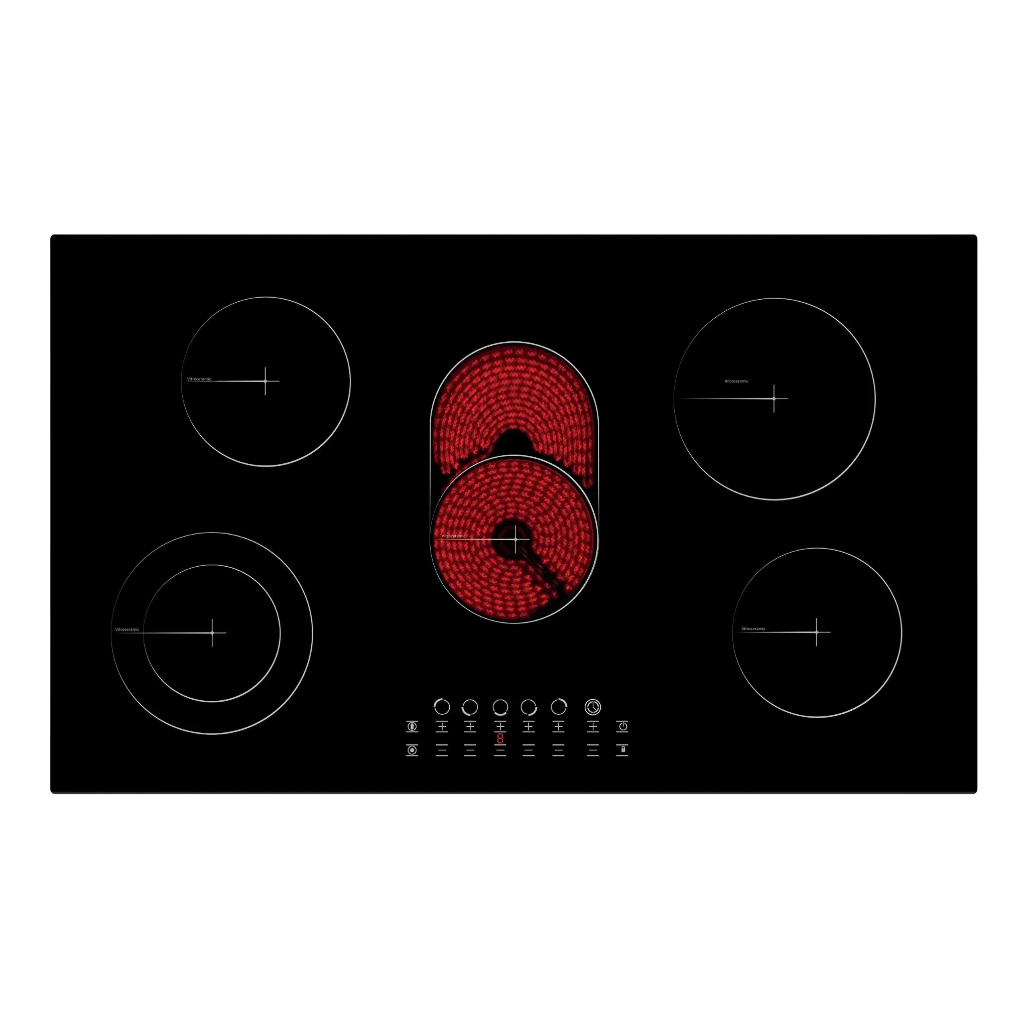Simfer Built In Vitro Ceramic 5 Zone Hob C9065SM
