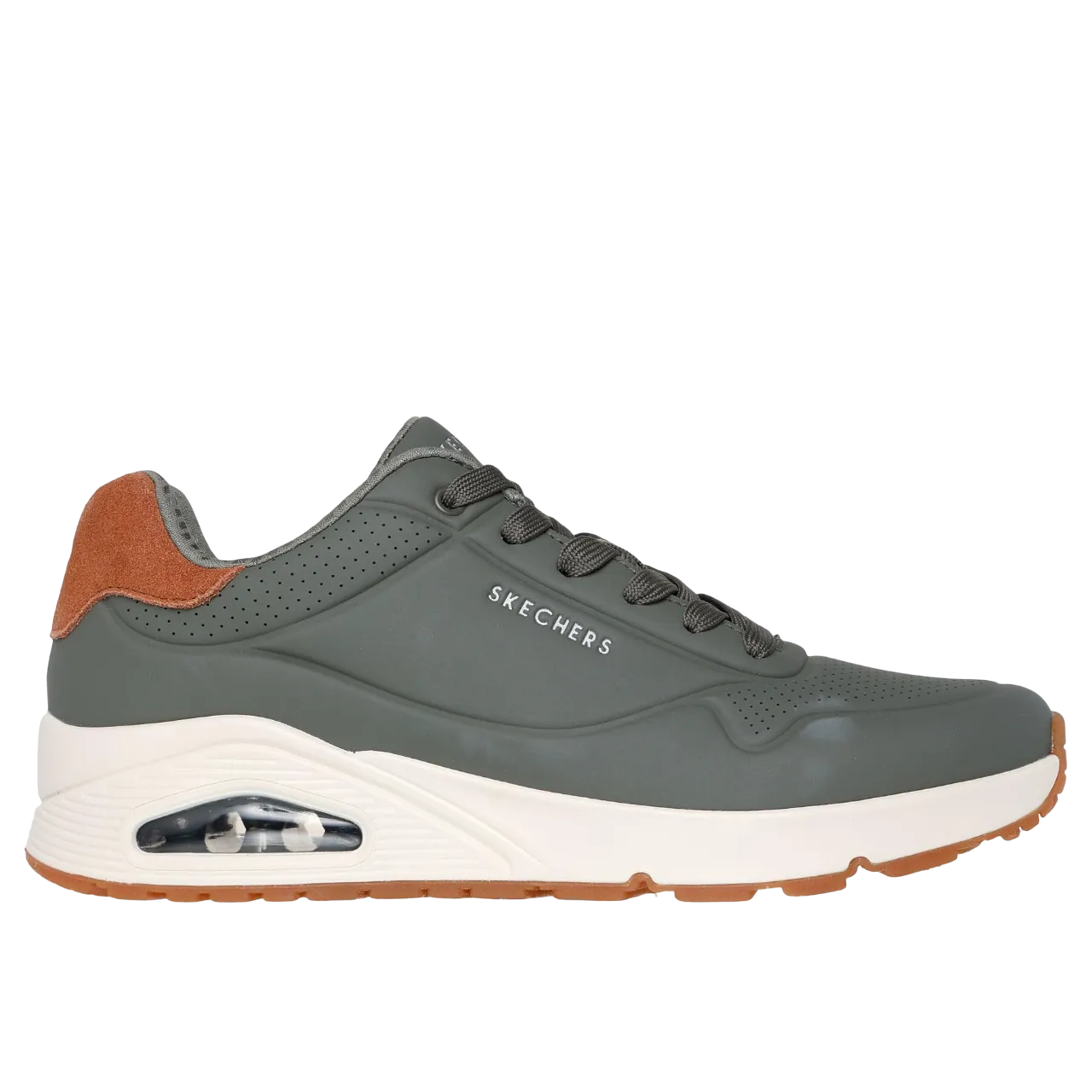 Skechers Uno Suited On Air Olive Men's Sneaker Size 40 Eu