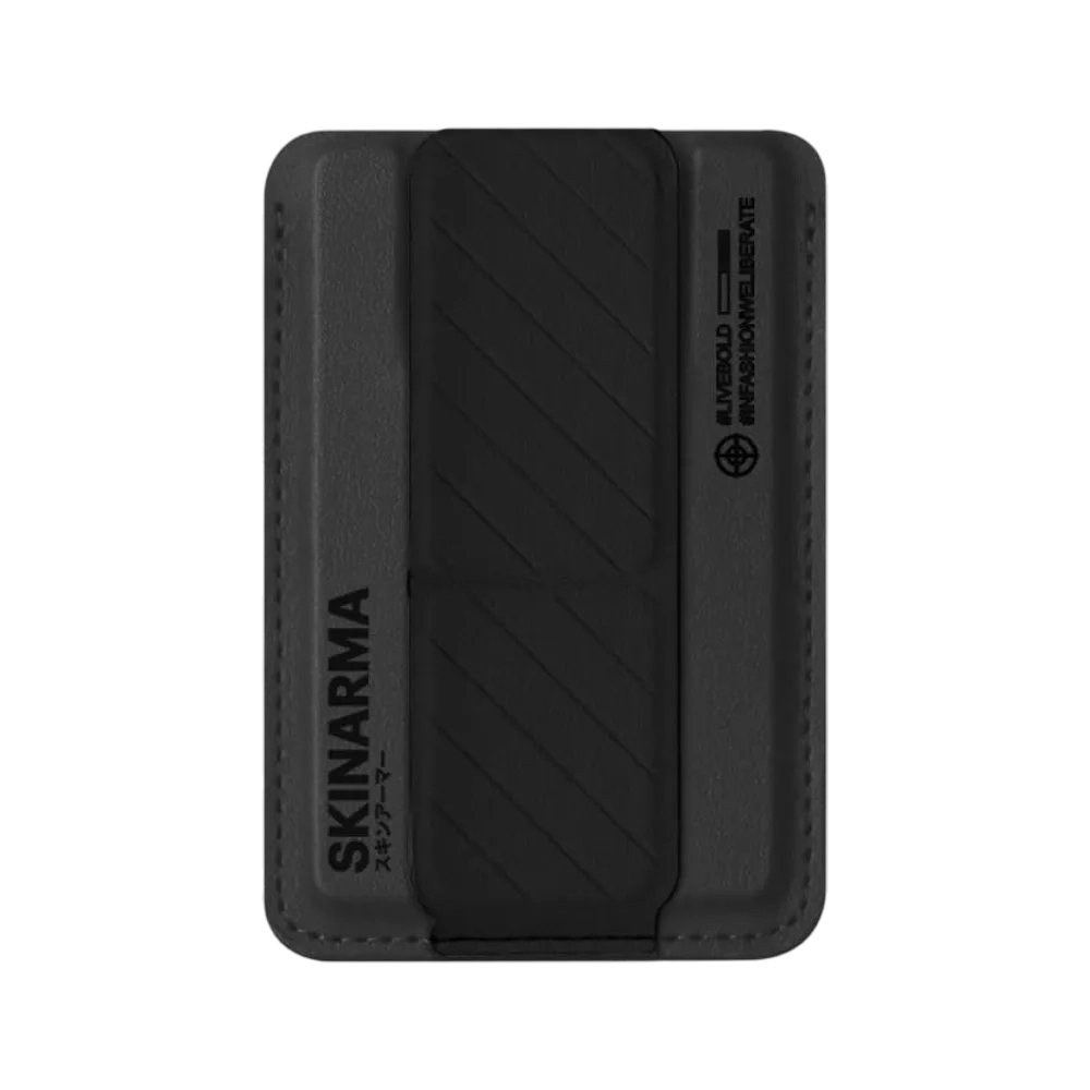Skinarma Kado Mag-charge Card Holder With Grip Stand Midnight Sk-kado-blkblk